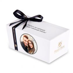Ballotin White no.1 ze zdjęciem i własnym tekstem. Personalizowane słodycze - MountBlanc - 2