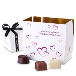 Ballotin Purple no.1 czekoladki dla zakochanych z własnymi życzeniami - MountBlanc - 1