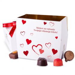 Ballotin Red no.3 czekoladki z dedykacją dla zakochanych