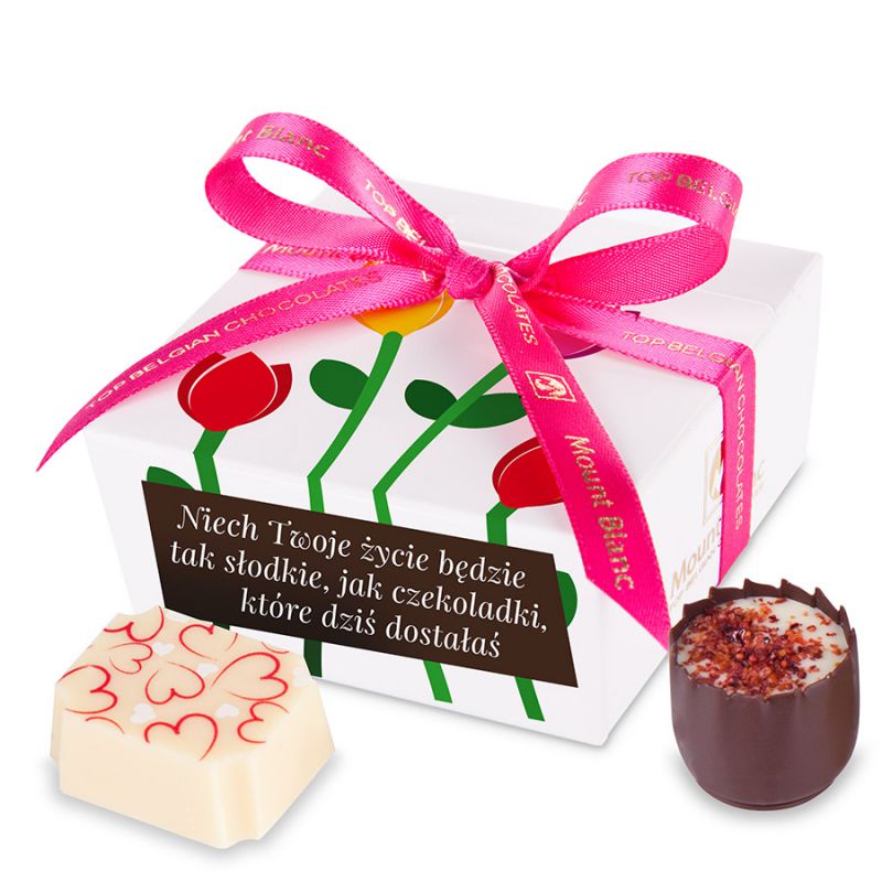 Mini Ballotin White no.2 W Dniu Twojego Święta. Prezent imieninowy dla niej - MountBlanc - 1