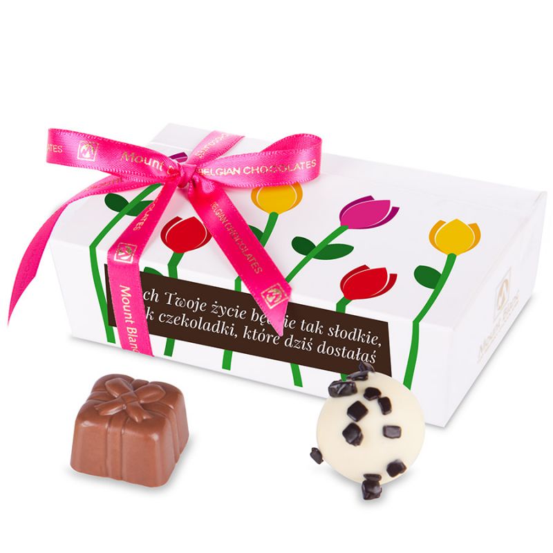 Czekoladki Mini Ballotin White no.3 prezent imieninowy - MountBlanc - 1