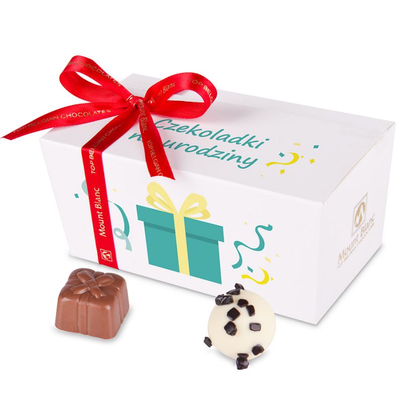Czekoladki Ballotin White no.1 na prezent na urodziny - MountBlanc - 1