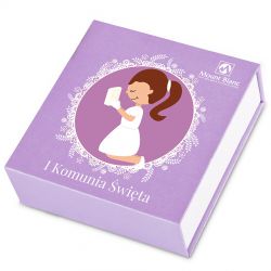 Czekoladki na komunię Finesse Lavender no.2 dla dziewczynki - MountBlanc - 2