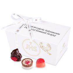 Czekoladki Ballotin White no.3 z okazji Pierwszej Komunii Świętej - MountBlanc - 2