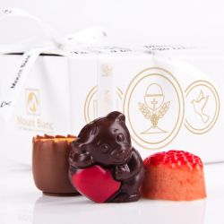 Czekoladki na Pierwszą Komunię Ballotin White no.1 z Twoimi życzeniami - MountBlanc - 3