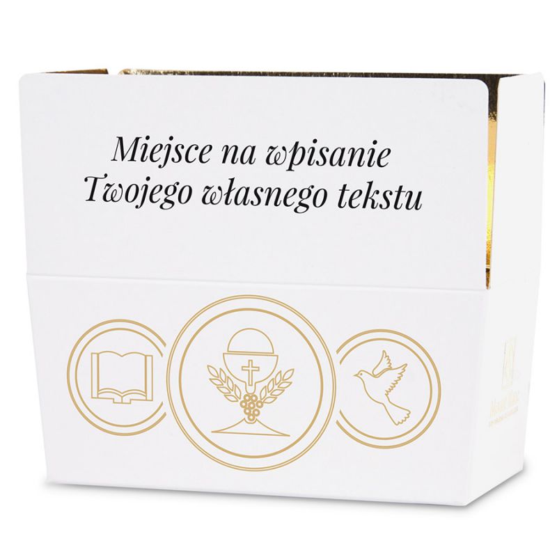 Ballotin White no.2 z Twoimi życzeniami na komunię - MountBlanc - 1