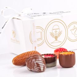 Czekoladki komunijne Ballotin White no.3 z Twoimi życzeniami - MountBlanc - 3