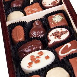 Szkatułka Smooth Duo z Twoim tekstem. Czekoladki z nadrukiem - MountBlanc - 3