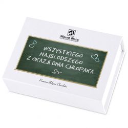 Bombonierka Finesse White Najsłodsze życzenia w Dniu Chłopaka - MountBlanc - 2