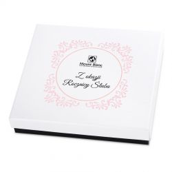 Czekoladki na rocznicę ślubu Premium White - MountBlanc - 2
