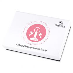 Czekoladki Premium White Mini z okazji Pierwszej Komunii Świętej dla dziewczynki - MountBlanc - 2