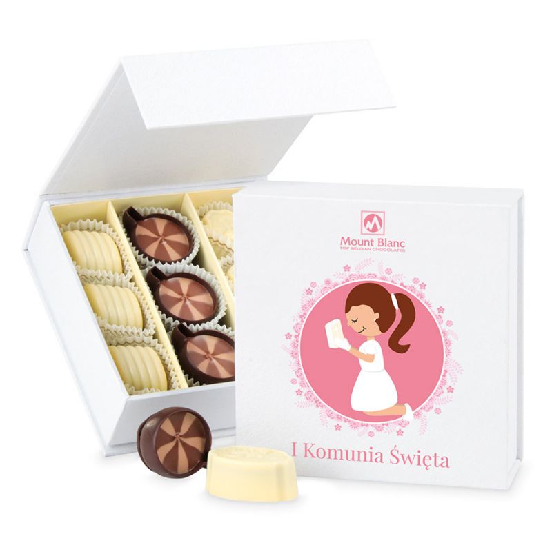 Bombonierka Finesse White no.2. Prezent komunijny dla dziewczynki. - MountBlanc - 1
