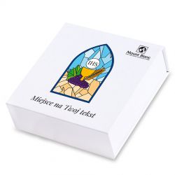 Bombonierka Finesse White no.2 z życzeniami na komunię - MountBlanc - 2