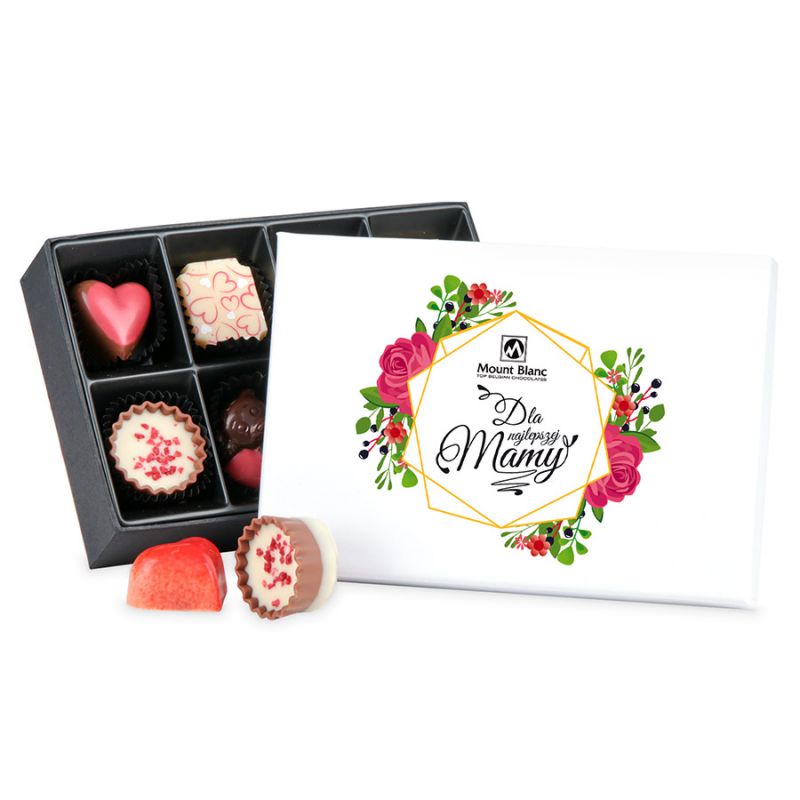 Czekoladowe pralinki dla Mamy Premium Mini White - MountBlanc - 1
