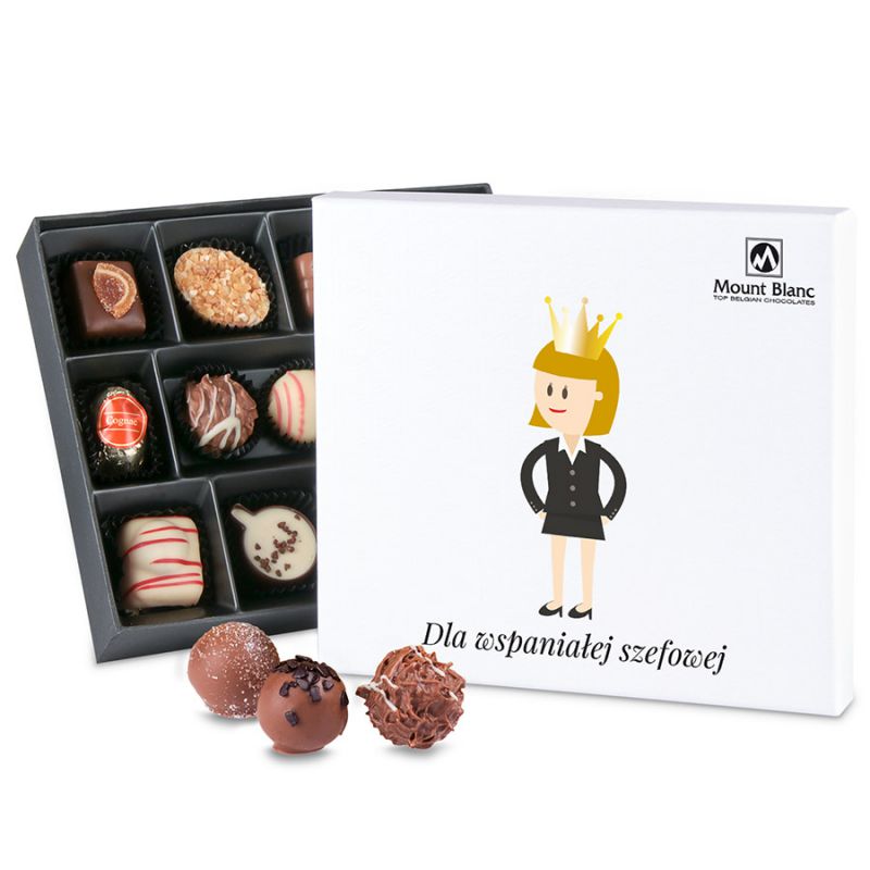 Bombonierka Premium White Dla wspaniałej szefowej - MountBlanc - 1