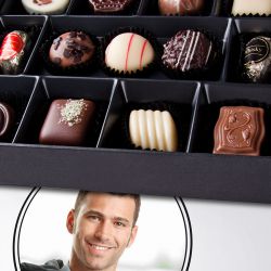 Pralinki firmowe Premium White Dla najmilszego kolegi z pracy ze zdjęciem - MountBlanc - 4