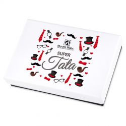 Premium White Mini Super Tata, czekoladki dla taty - MountBlanc - 2