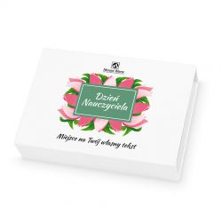 Bombonierka z okazji Dnia Nauczyciela Chocolate Box White Mini z twoim tekstem - MountBlanc - 2