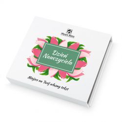 Czekoladki w Dniu Nauczyciela Chocolate Box White Medium z Twoim tekstem - MountBlanc - 2