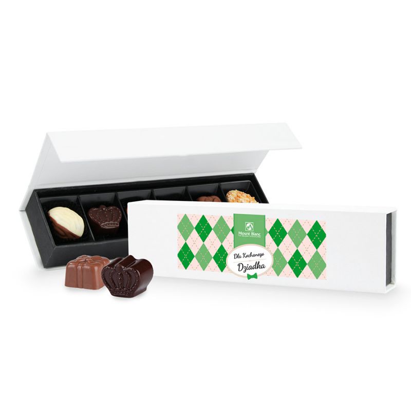 Bombonierka Chocolate Box Long Mini na Dzień Dziadka - MountBlanc - 1