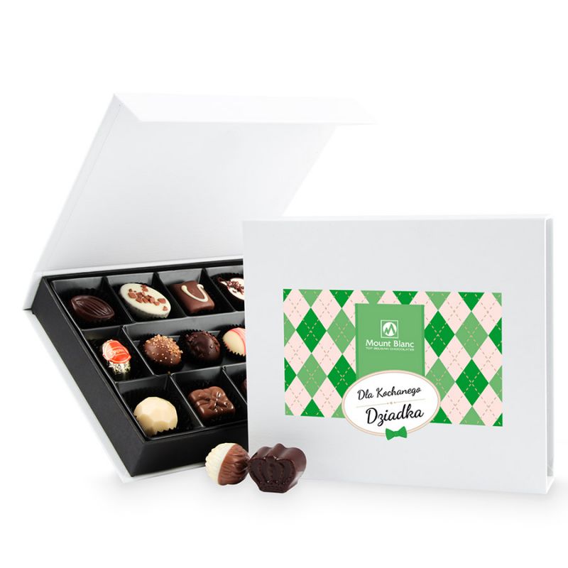 Prezent na Dzień Dziadka Chocolate Box White Medium - MountBlanc - 1