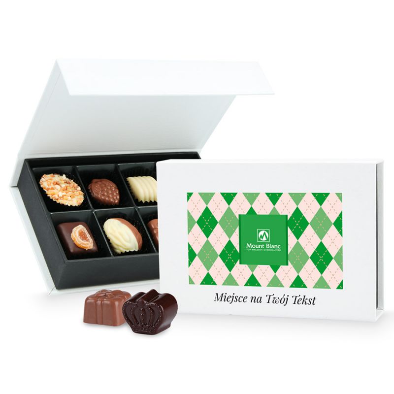Praliny dla Dziadka Chocolate Box White Mini z Twoimi życzeniami - MountBlanc - 1