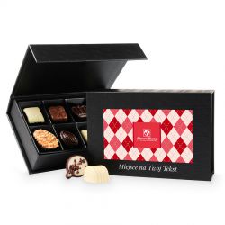 Bombonierka z okazji Dnia Dziadka Chocolate Box Black Mini z Twoimi życzeniami - MountBlanc - 1