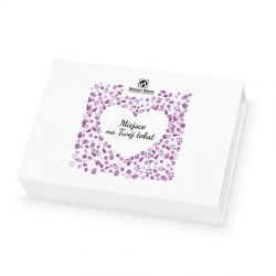 Praliny dla Babci i Dziadka Chocolate Box White Mini z Twoimi życzeniami - MountBlanc - 2