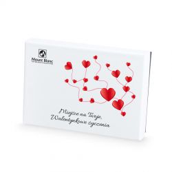 Bombonierka na Walentynki Premium White Mini z Twoimi życzeniami - MountBlanc - 2