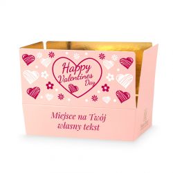 Prezent z okazji Walentynek Mini Ballotin Pink no.3 z Twoim tekstem - MountBlanc - 2