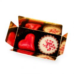 Czekoladki dla zakochanych Mini Ballotin White z serduszkami no.1 - MountBlanc - 3