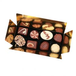 Czekoladowy upominek na Dzień Mężczyzny Mini Ballotin White no.4 z Twoim imieniem - MountBlanc - 3