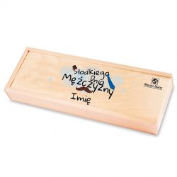 Czekoladki dla mężczyzny Smooth Duo Light z Twoim imieniem - MountBlanc - 2