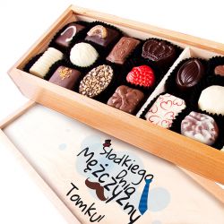 Czekoladki dla mężczyzny Smooth Duo Light z Twoim imieniem - MountBlanc - 4