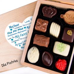 Czekoladowy prezent dla mężczyzny Decor Duo Light z Twoim imieniem - MountBlanc - 4