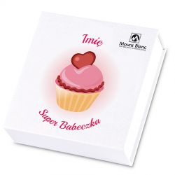 Bombonierka dla kobiety Finesse White no.2 Super Babeczka z Twoim imieniem - MountBlanc - 2