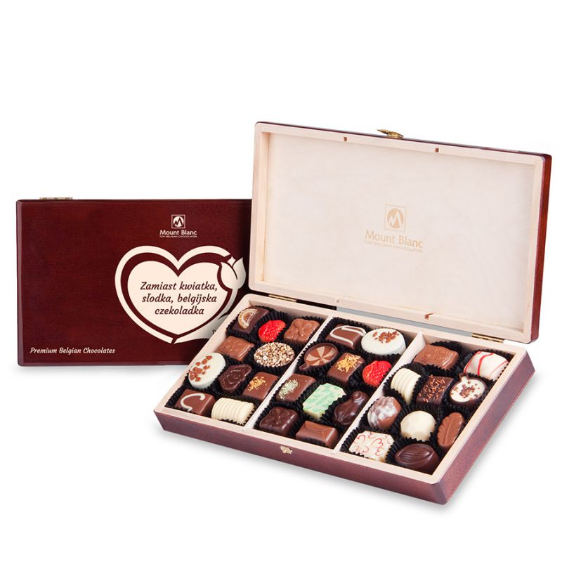 Czekoladki na Dzień Kobiet Decor Trio Dark - MountBlanc - 1