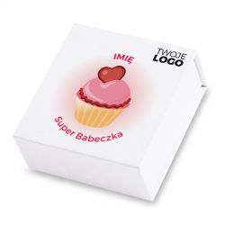Bombonierka na Dzień Kobiet Finesse White no.1 Super Babeczka z Twoim logo i imieniem - MountBlanc - 2