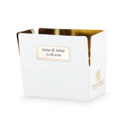 Czekoladki dla gości weselnych Mini Ballotin White no.1 - MountBlanc - 2