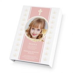 Czekoladki Chocolate Box White Mini, zaproszenie na komunię z Twoim zdjęciem i tekstem - MountBlanc - 2