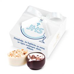 Podziękowania dla gości komunijnych Mini Ballotin White no.2 - MountBlanc - 1