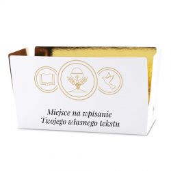 Czekoladki na komunię Mini Ballotin White no.4 z Twoimi życzeniami - MountBlanc - 2
