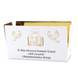 Czekoladki na Pierwszą Komunię Świętą Mini Ballotin White no.4 - MountBlanc - 2