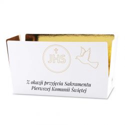 Czekoladki z okazji Pierwszej Komunii Świętej Mini Ballotin White no.4 - MountBlanc - 2