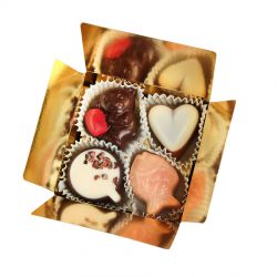 Czekoladki na Pierwszą Komunię Świętą dla chłopca Mini Ballotin White no.2 z Twoimi życzeniami - MountBlanc - 3