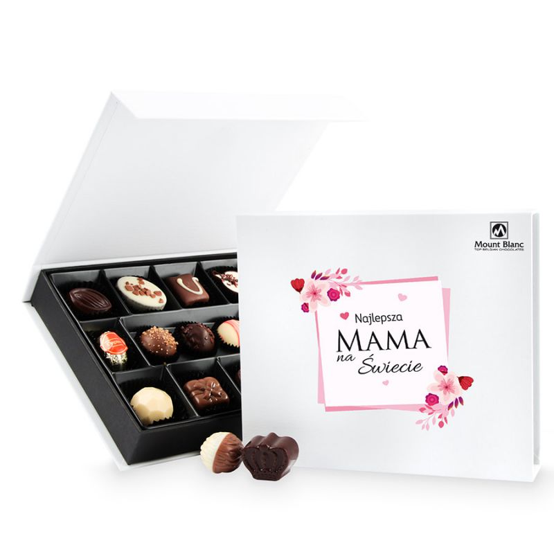 Czekoladki Chocolate Box White Medium z okazji Dnia Matki - MountBlanc - 1