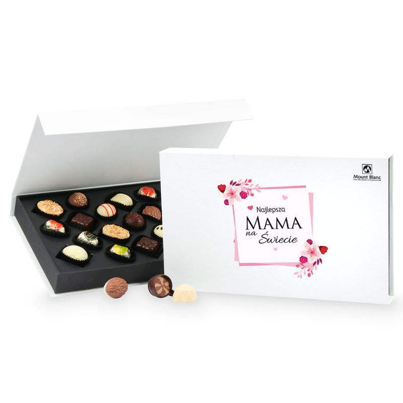Bombonierka Chocolate Box White Najlepsza Mama na świecie - MountBlanc - 1