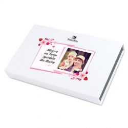 Bombonierka dla mamy Chocolate Box White z Twoimi życzeniami i zdjęciem - MountBlanc - 2