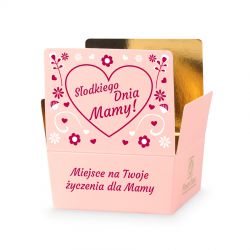Czekoladki na Dzień Matki Mini Ballotin Pink no.2 z Twoimi życzeniami - MountBlanc - 2