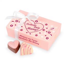 Czekoladki dla Mamy Mini Ballotin Pink no.3 z Twoimi życzeniami - MountBlanc - 1
